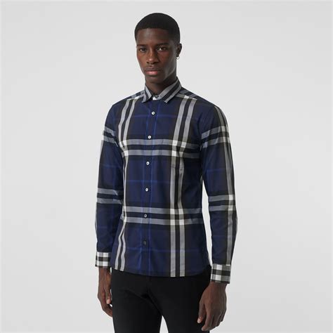 burberry indigo blue check cotton|Burberry Limited.